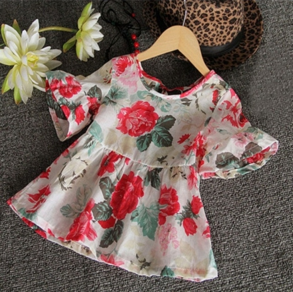 ✔HP | Fierce in Flowers Girl's Shirt